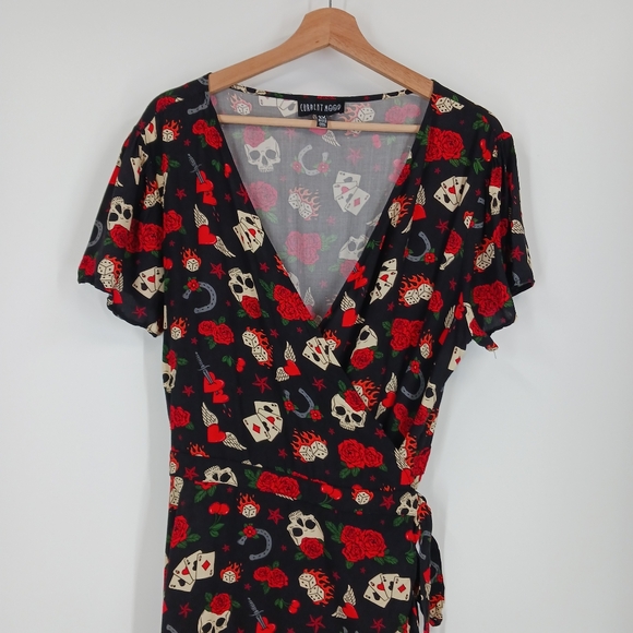 Current Mood Rockabilly Baby Wrap Dress - Picture 2 of 6